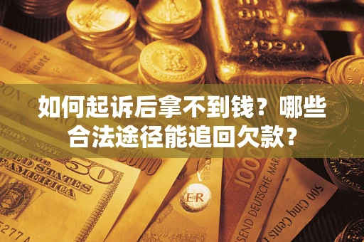 武汉如何起诉后拿不到钱？哪些合法途径能追回欠款？