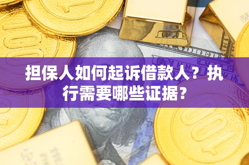 武汉担保人如何起诉借款人？执行需要哪些证据？