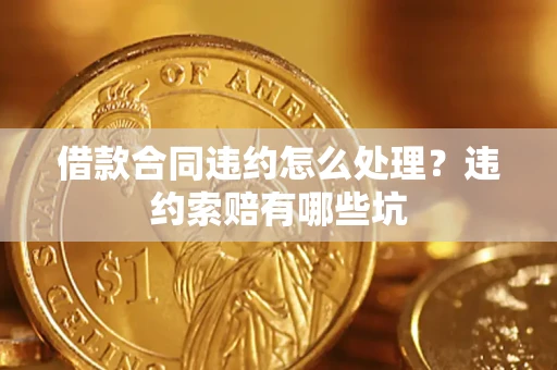 武汉借款合同违约怎么处理？违约索赔有哪些坑