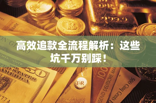 武汉高效追款全流程解析：这些坑千万别踩！