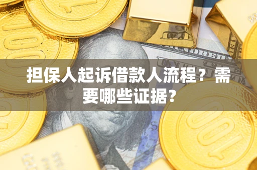 武汉担保人起诉借款人流程？需要哪些证据？