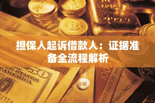 武汉担保人起诉借款人：证据准备全流程解析