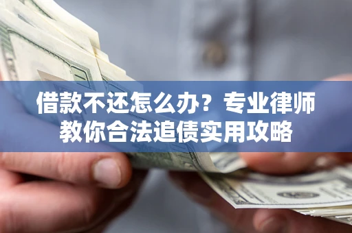 武汉借款不还怎么办？专业律师教你合法追债实用攻略
