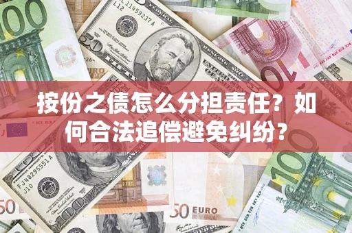 武汉按份之债怎么分担责任？如何合法追偿避免纠纷？