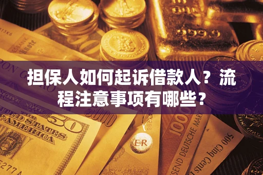 武汉担保人如何起诉借款人？流程注意事项有哪些？